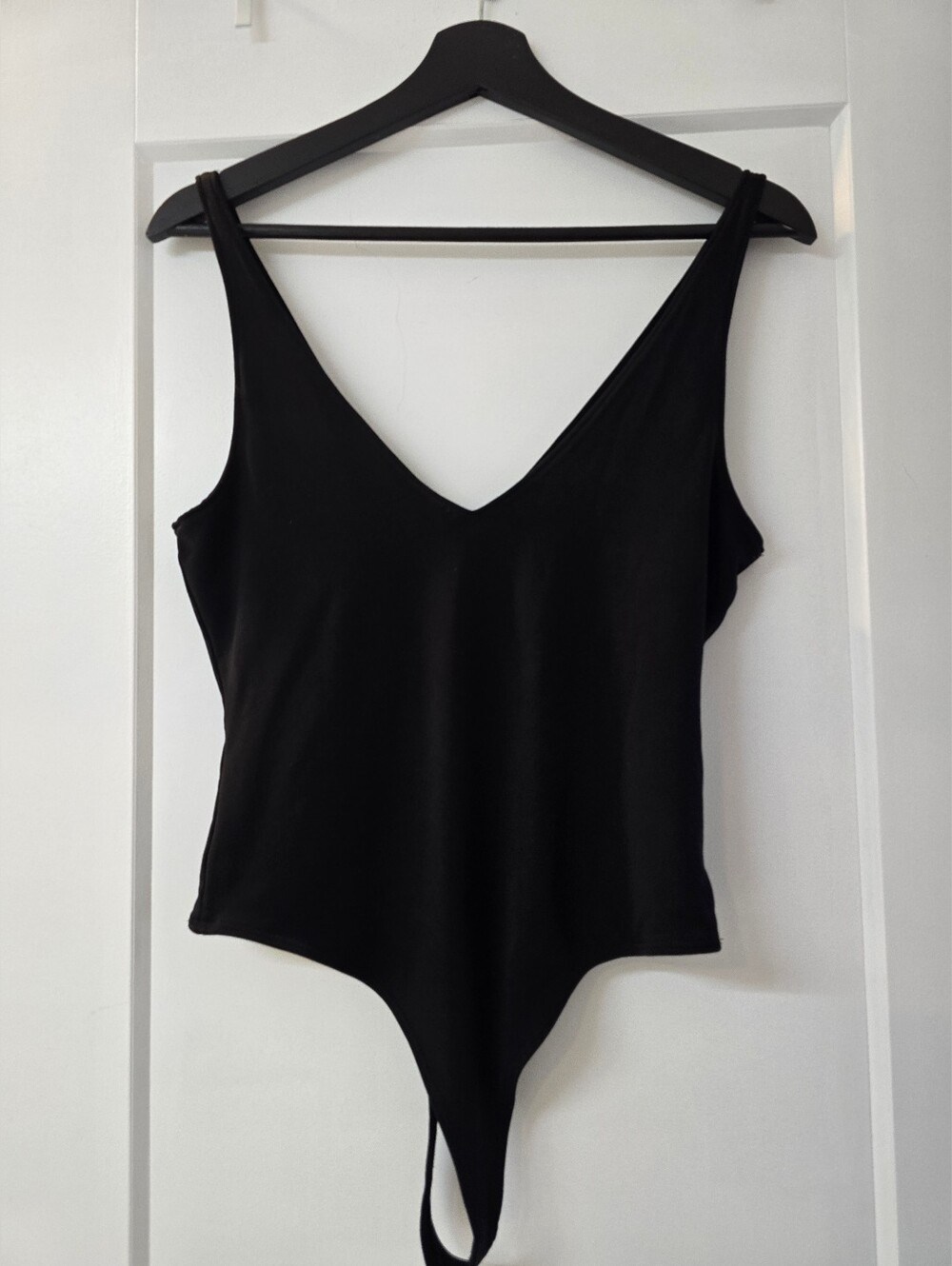 Leith Black V-Neck Bodysuit